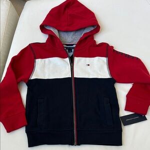 Tommy Hilfiger boys' colorblocked full-zip hoodie